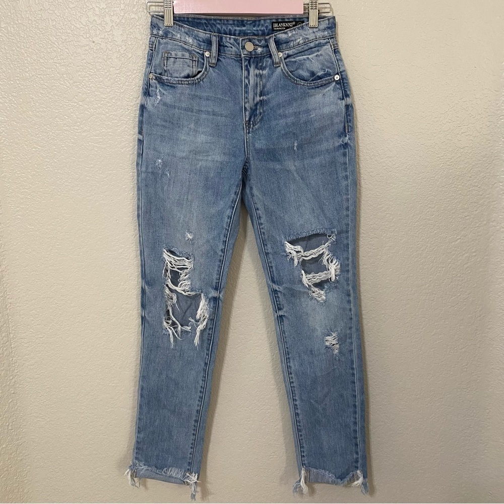 Blank NYC Rivington Hi Rise Tapered Leg Jeans in Jackpot